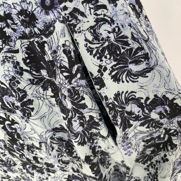 Rebecca Taylor Floral Cinch Waist Silk Dress Size 0 - Picture 7 of 10